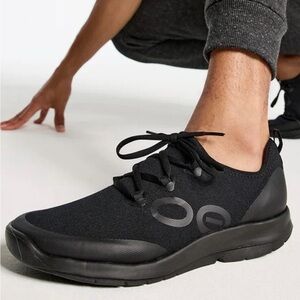OOFOS Oomg men’s Recovery sneakers in black size 11